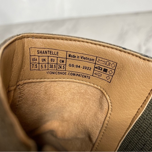 Vionic Shantelle Gray Green Nubuck Bootie 7 1/2 - Picture 11 of 14